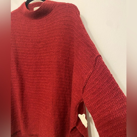 ALTAR’D STATE Red Oversized Flowy Knit Sweater NEW - Picture 2 of 8